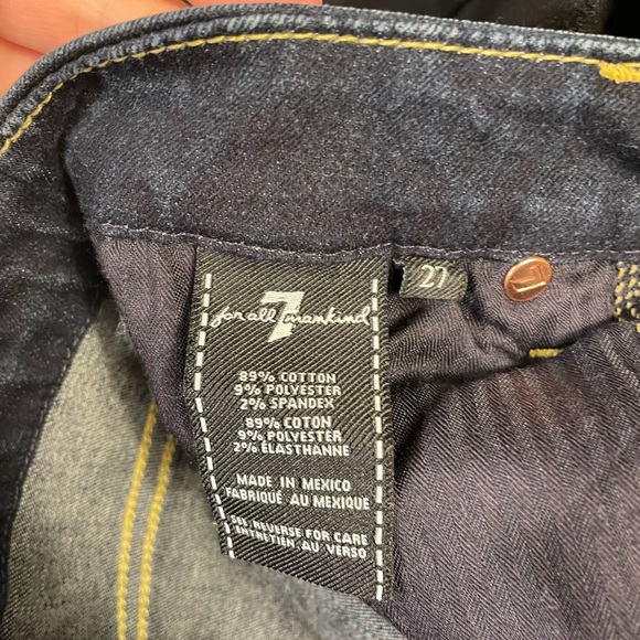 New 7 for All Mankind “A” Pocket - size 27 slight flare. - Picture 3 of 3